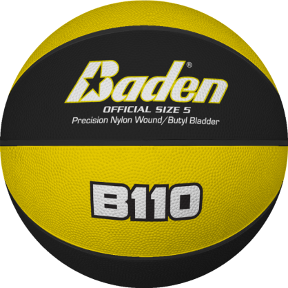 Ballon de basket B110  Jaune et Noir