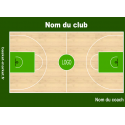 Plaquette basket semi-personnalisée petite taille