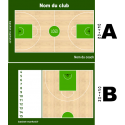 Plaquette basket semi-personnalisée petite taille