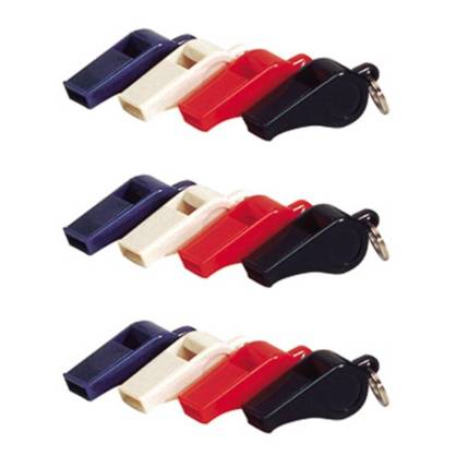 Sifflets plastique par 12