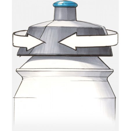 Bidon de sport blanc personnalisé Bidon de sport blanc personnalisé