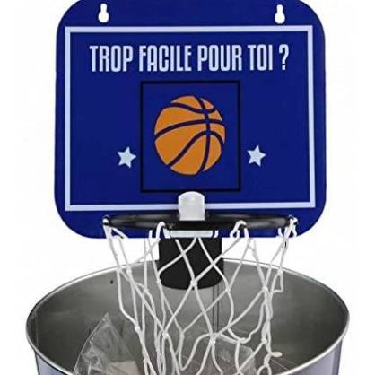 Panier basketball à fixer sur corbeille