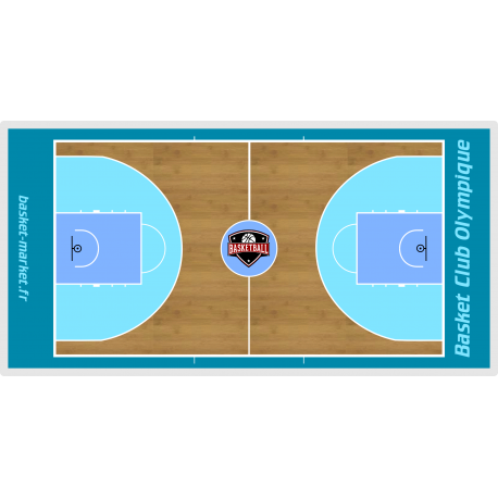Grand tableau de basket mural personnalisé