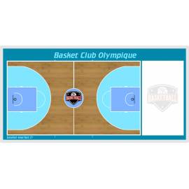 Grand tableau de basket mural personnalisé