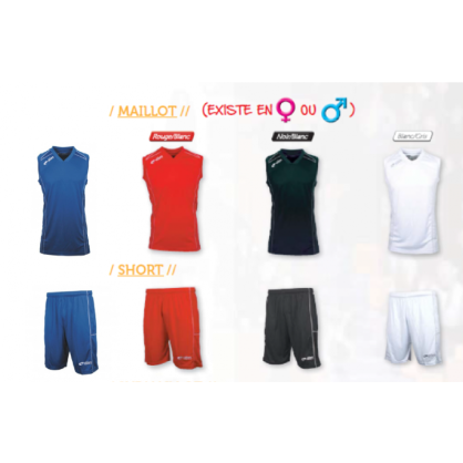 Kit 10 ensembles basket Eldera Cup