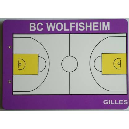 Plaquette tactique basket personalisée