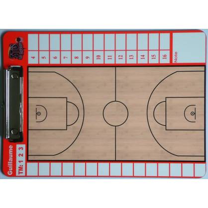 Plaquette tactique basket personalisée