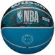 Ballon de basket Wilson NBA noire et bleue