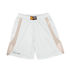 Short blanc pour tenue de basket masculin  Spalding Jam