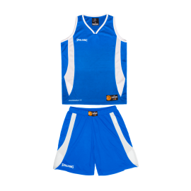 Maillot et short  bleus de basket Spalding pour compétition