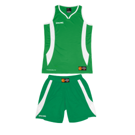 Tenue Spalding féminine verte de basket 
