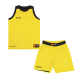 Tenue de basket double face noire et jaune