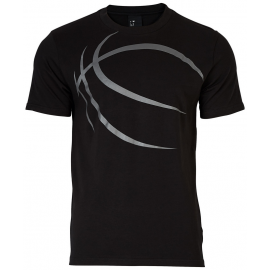 T-shirt basket Spalding noir