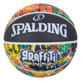 Ballon de basket Spalding Graffiti jaune