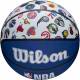 Balle de basket Wilson avec logos de toutes les équipes NBA