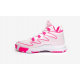 Basket pour filles Lou WILLIAMS KIDS Blanc-Rose 