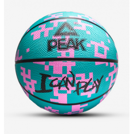 Ballon de basket Peak I Can Play Turquoise-Rose