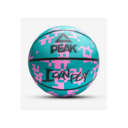 Ballon de basket Peak I Can Play Turquoise-Rose