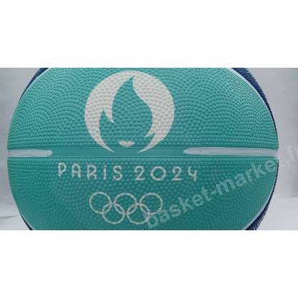 Ballon  de basket réplica officiel Paris 2024 BG1600 Marine-Turquoise