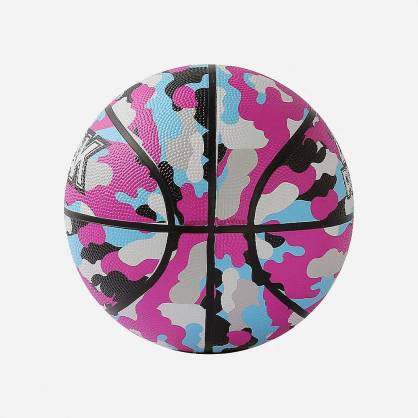 Ballon de basket Peak Camo2 Turquoise-Rose