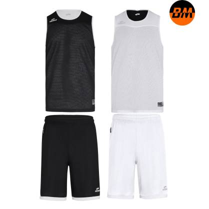 Tenue de basket réversible Noir et blanc