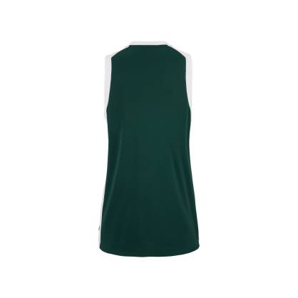 Maillot et short de basket coupe femme vert et blanc