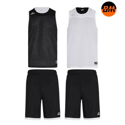 tenue de basketball réversible noir-blanc Eldera