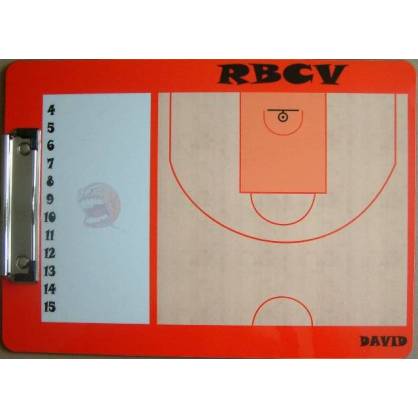 Plaquette tactique basket personalisée