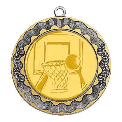 Médailles bleue de basket
