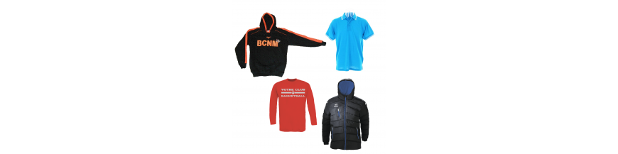 Tenus de sorties, survet, polos, t-shirts clb